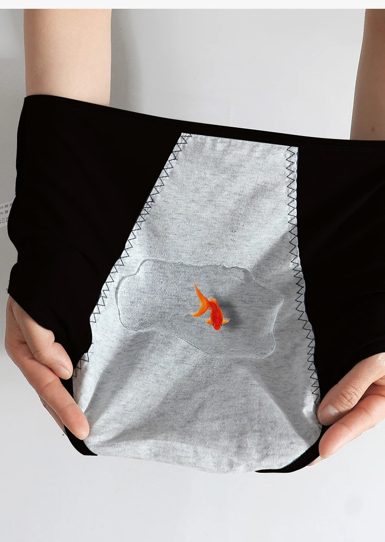 1pc High Waist Menstrual Panties Leak Proof Cotton Plus Size M-4XL Underwear