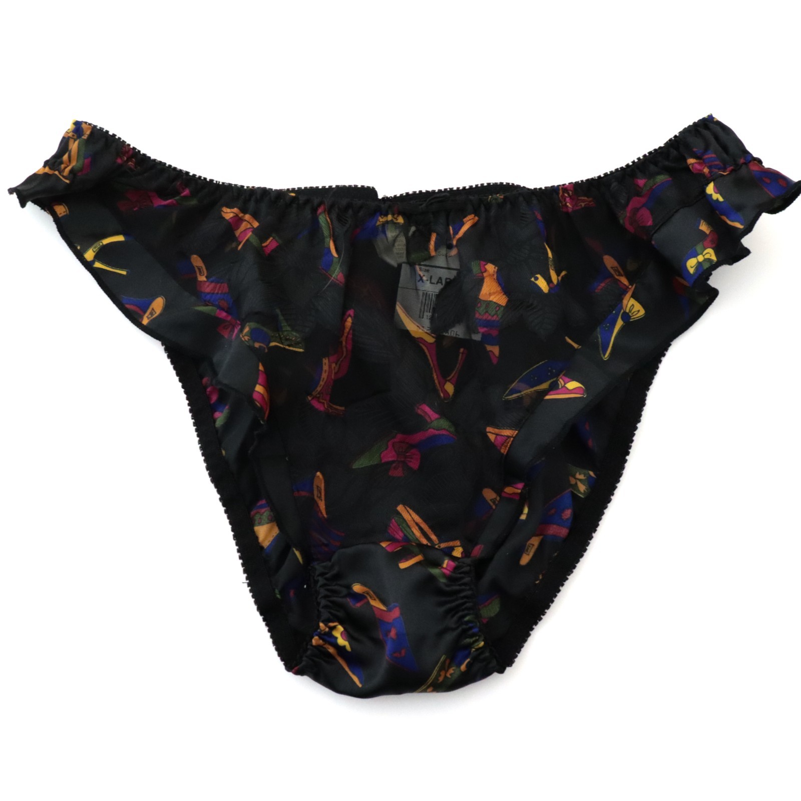 NEW Delicates VTG 90s JcPenney Satin Flutter Bikini Brief Panty XL X-LARGE