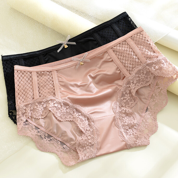 1/6 Pack Lot Womens Seamless Silky Satin Panties Briefs Underwear Lady Lingeries