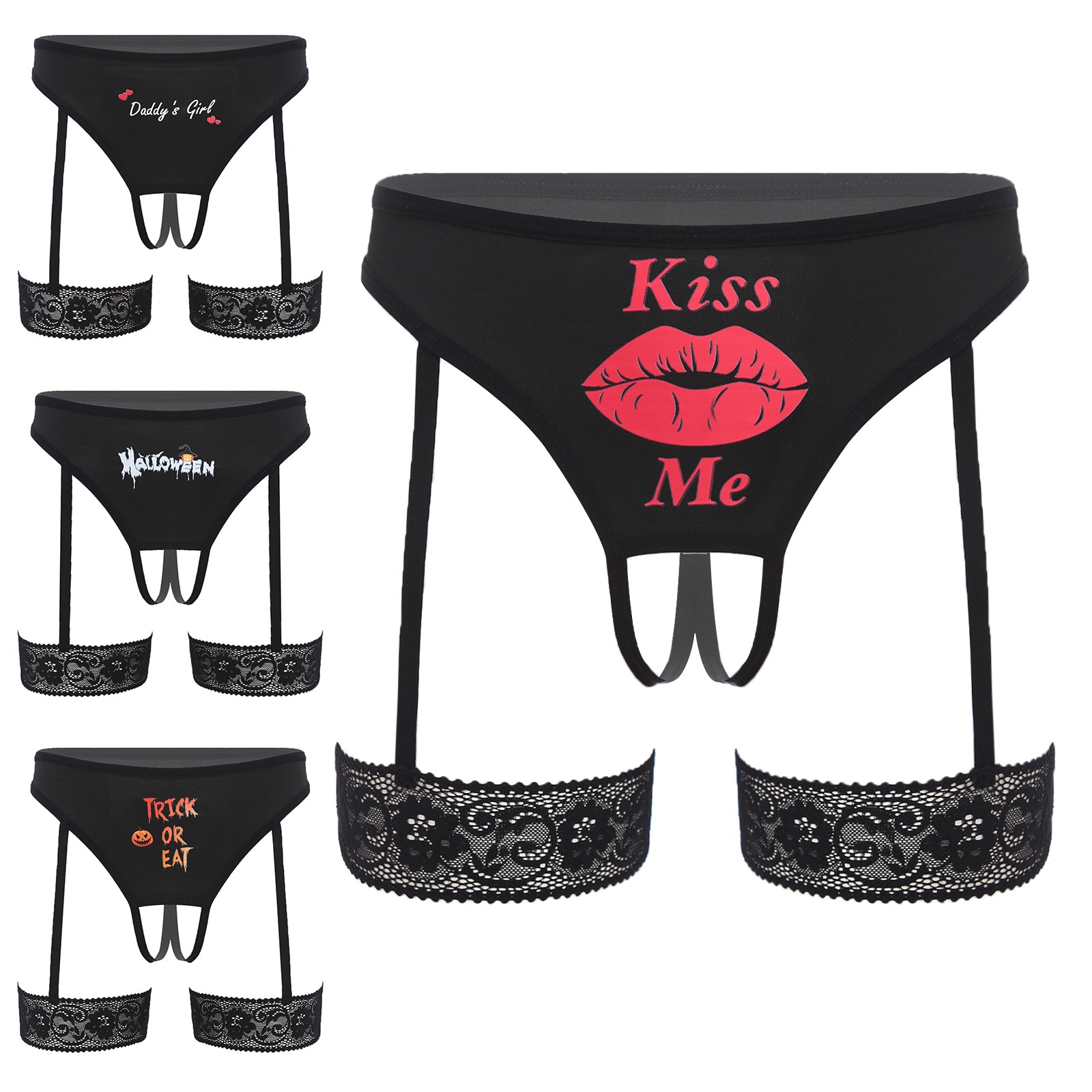 Women Thongs Casual Briefs Cheeky Panties Adult Lingerie Club Knickers Summer