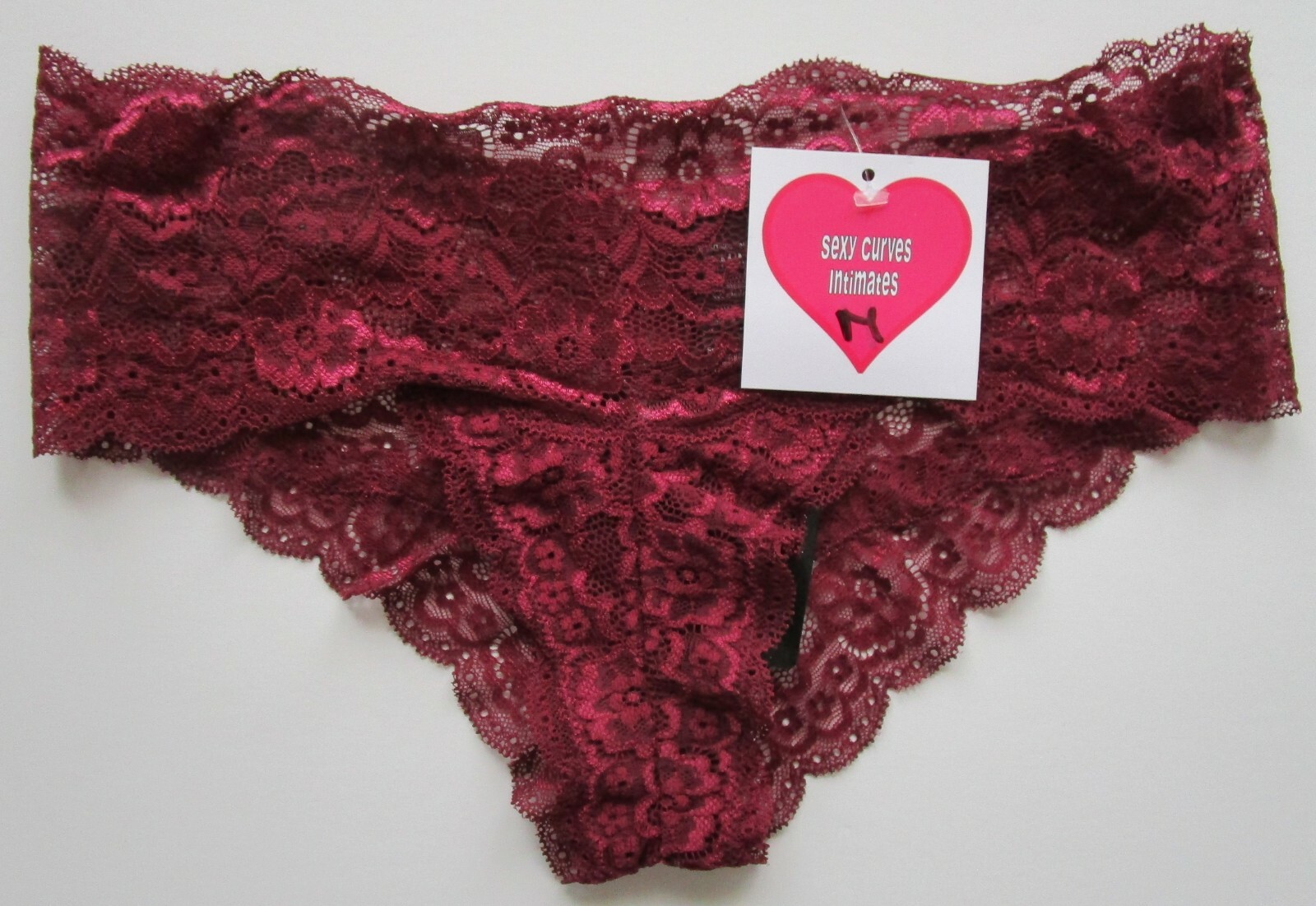 Sexy Curves Intimates Nylon Blend Boyshort Pantie Size Medium NWT