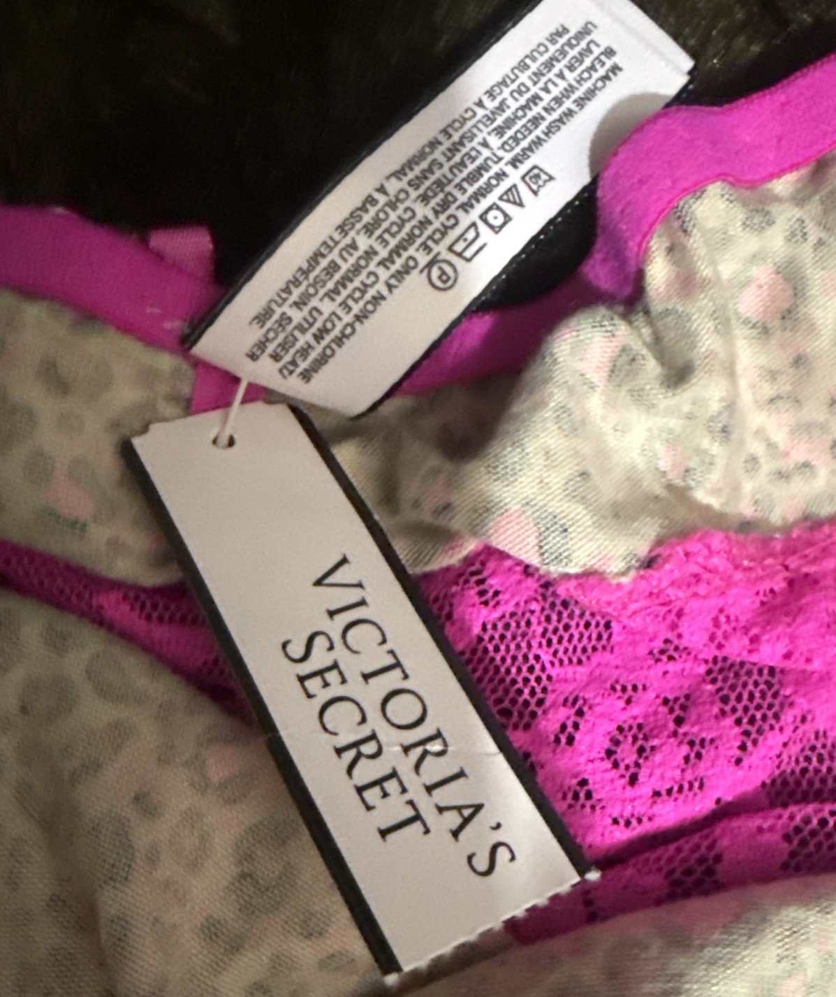 Vintage Victoria’s Secret lace back Low Rise Hiphugger panty Size X-Large NWT