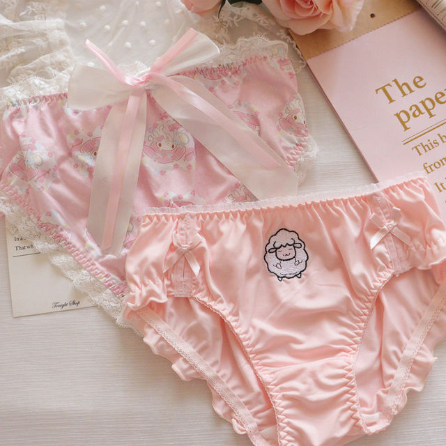2 Pieces Ultra Kawaii Cute Panties Pantsu Anime Style Lolita Underwear Cosplay