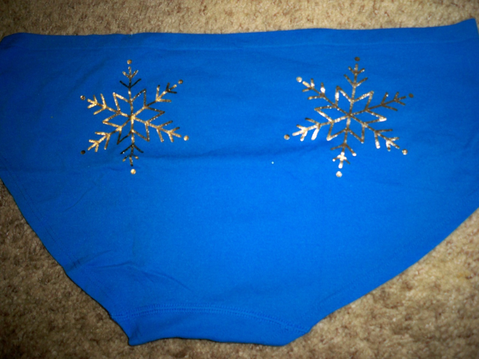 VICTORIAS SECRET HOLIDAY HIPSTER SNOWFLAKE BLUE LARGE