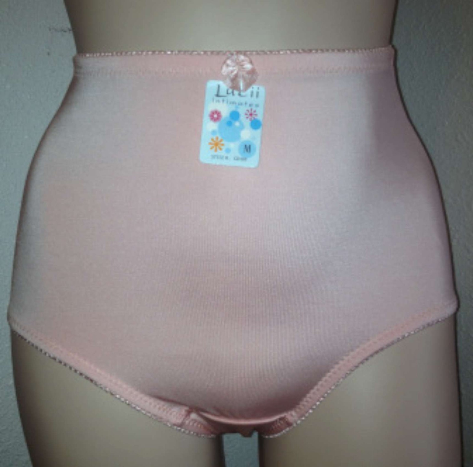 LUCII 4-WAY STRETCH UNDERWEAR 3 FULL BRIEF PANTIES SPANDEX RED, WHITE, PINK 4XL
