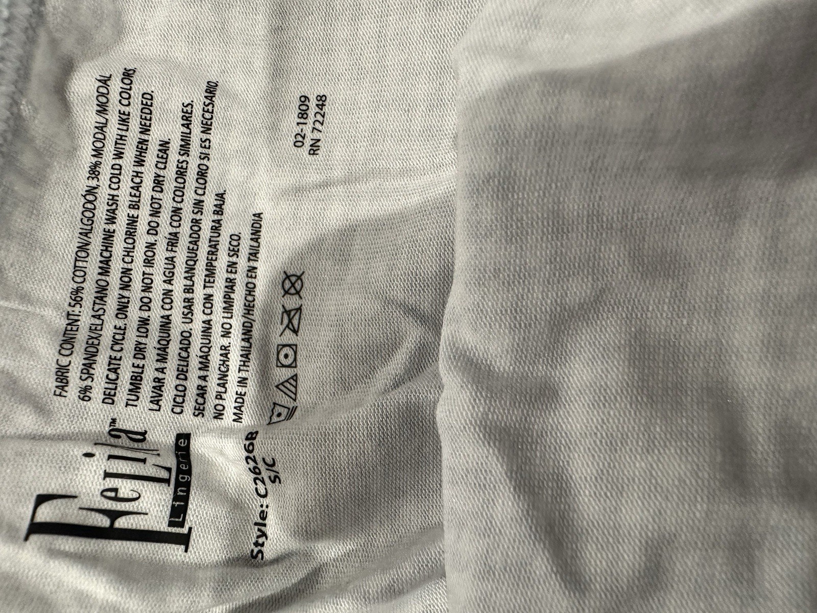 Felina Pima Cotton Blend Hi-cut with Lace Trim Waistband 5 Pack Small