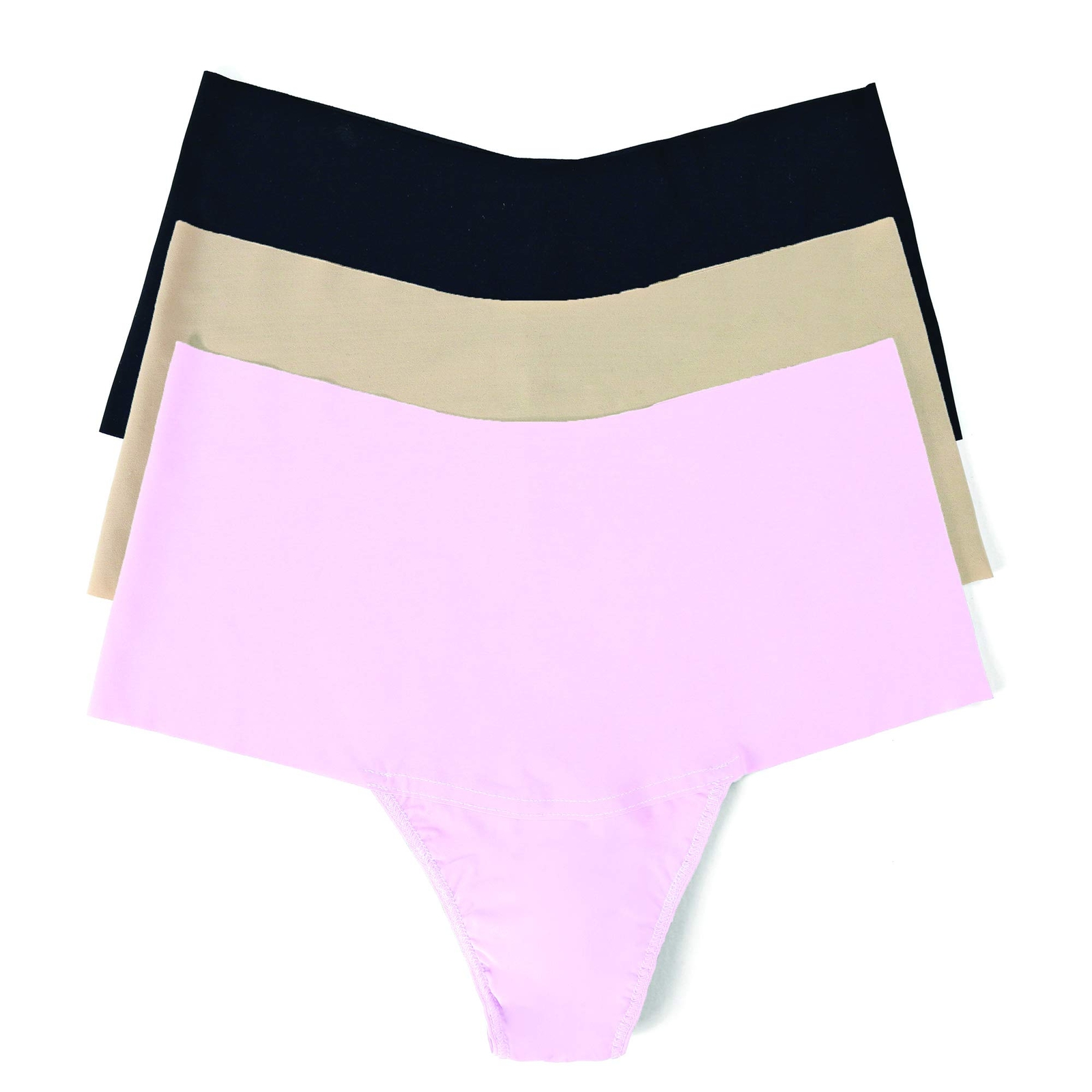 hanky panky 294195 Breathe High Rise Thong Value 3 Pack Shapewear Size Large