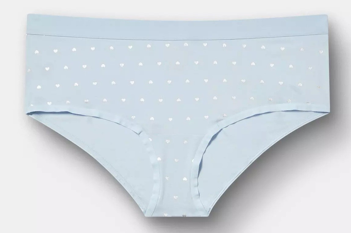 NWT – Torrid Light Blue w/Hearts Cheeky Panties Sz 2 (18/20) – RETAIL $14.90