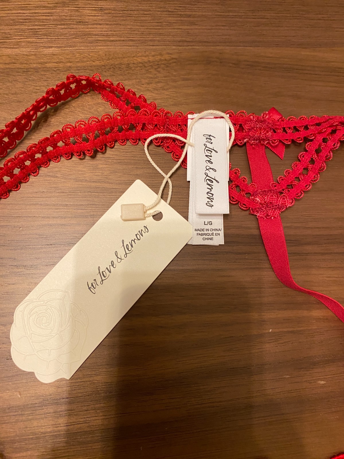 For Love and Lemons Perfect Match Thong Panty