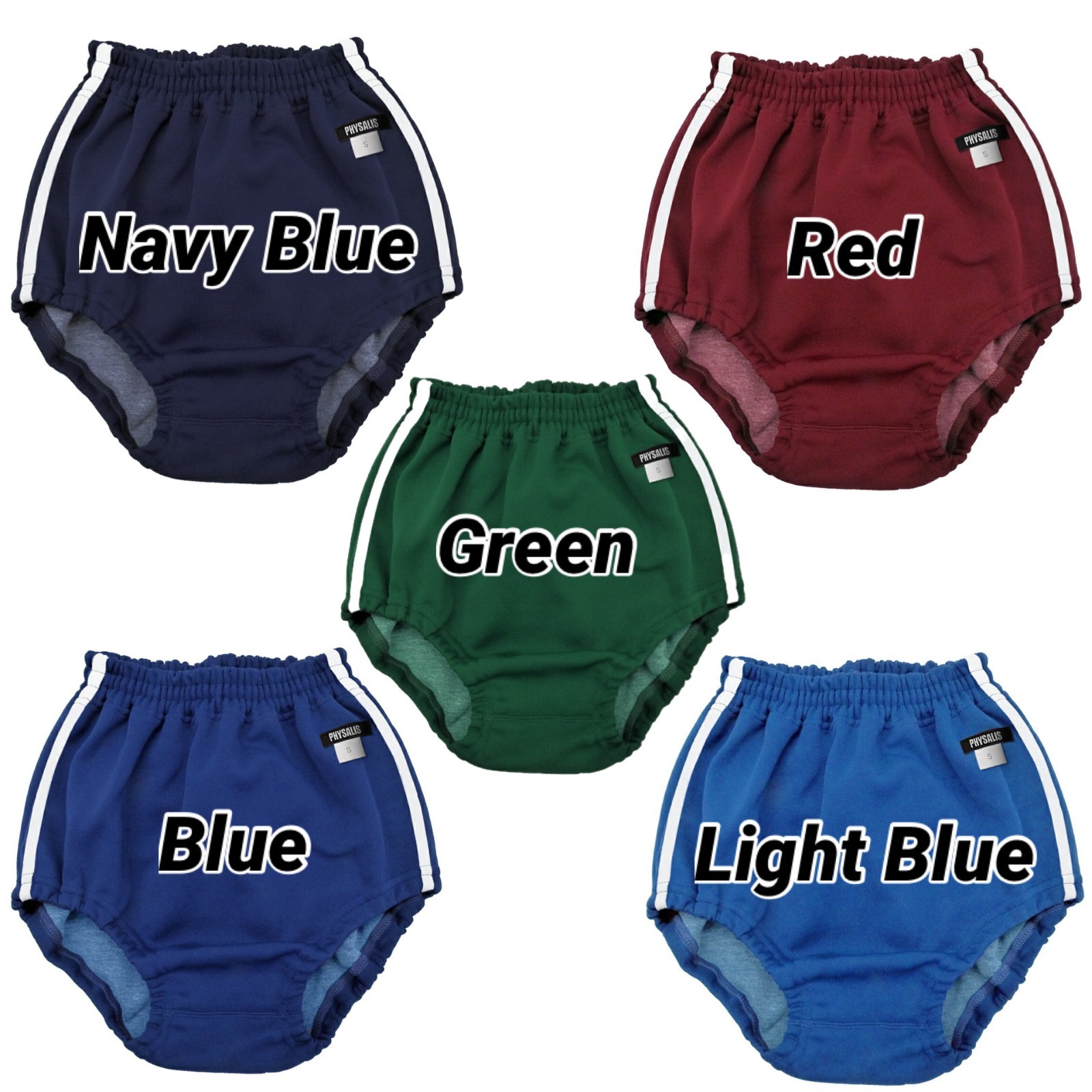 Japanese School Knickers gym Buruma G2 Two Lines Cosplay Size JP S,M,L,LL,3L,4L