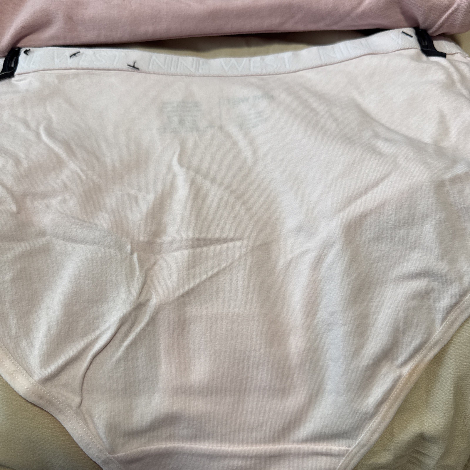 NINE WEST INTIMATES 5 PAIR SUPER SOFT BRIEF PANTIES UNDERWEAR MEDIUM COTTON
