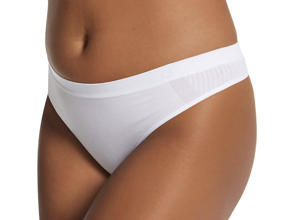 CHAMPION Sustainable Seamless White Bikini Panty NEW Womens Sz M 6 XL 8 2XL 9