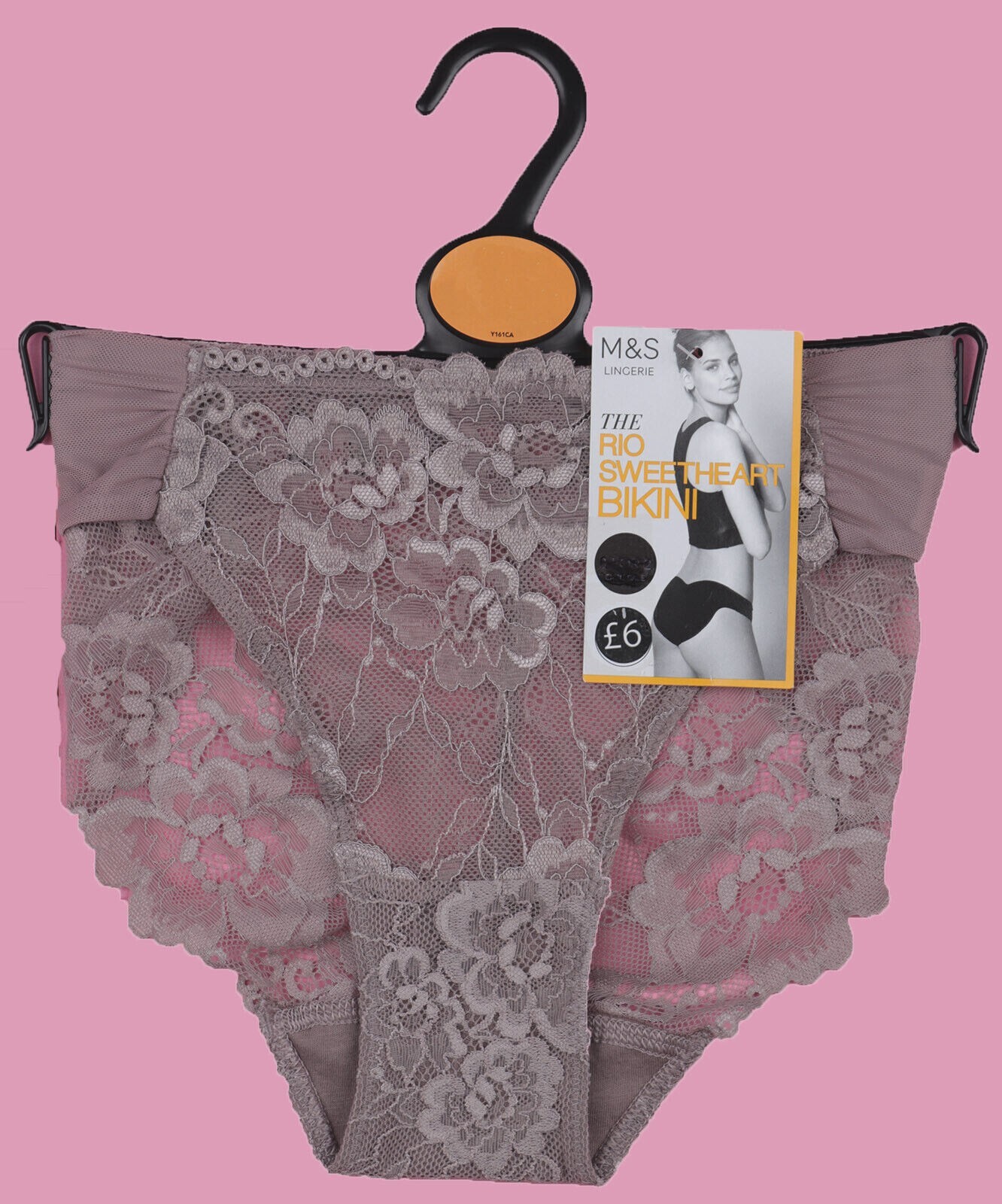 M&S Bikini Knickers Brown Womens Size 10 x3 zz