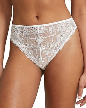 Polo Ralph Lauren High Waist Brief Ecru Lace, M