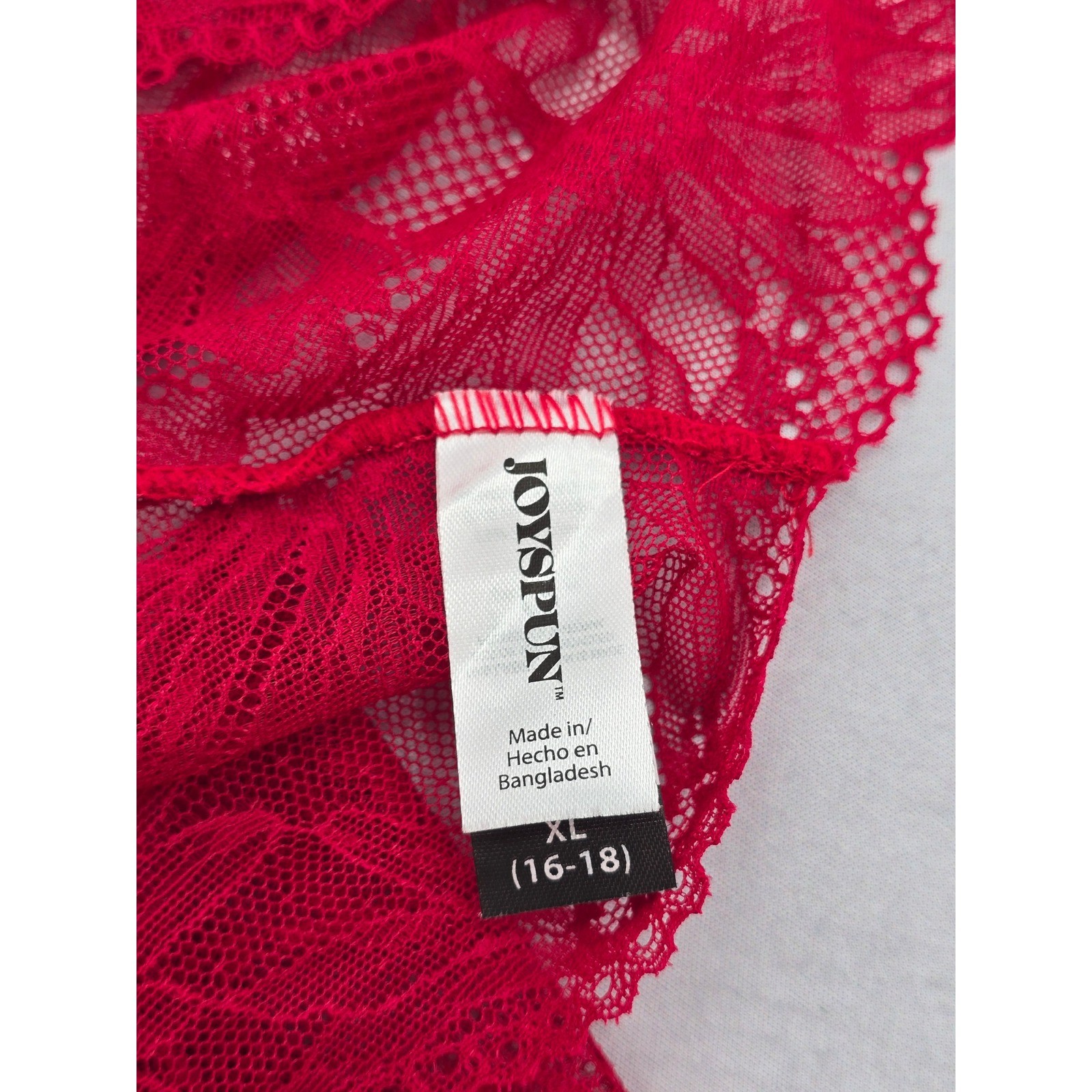 Lace Red Panty Lace Dainty Whimsy Sexy Goth Fairy Coquette Bridal XL 16/18