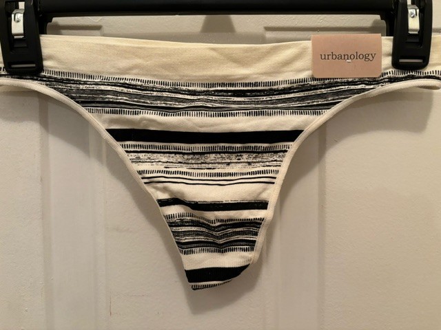 Urbanology Women’s Knit Stripe Thong Panties – Choose Color & Size