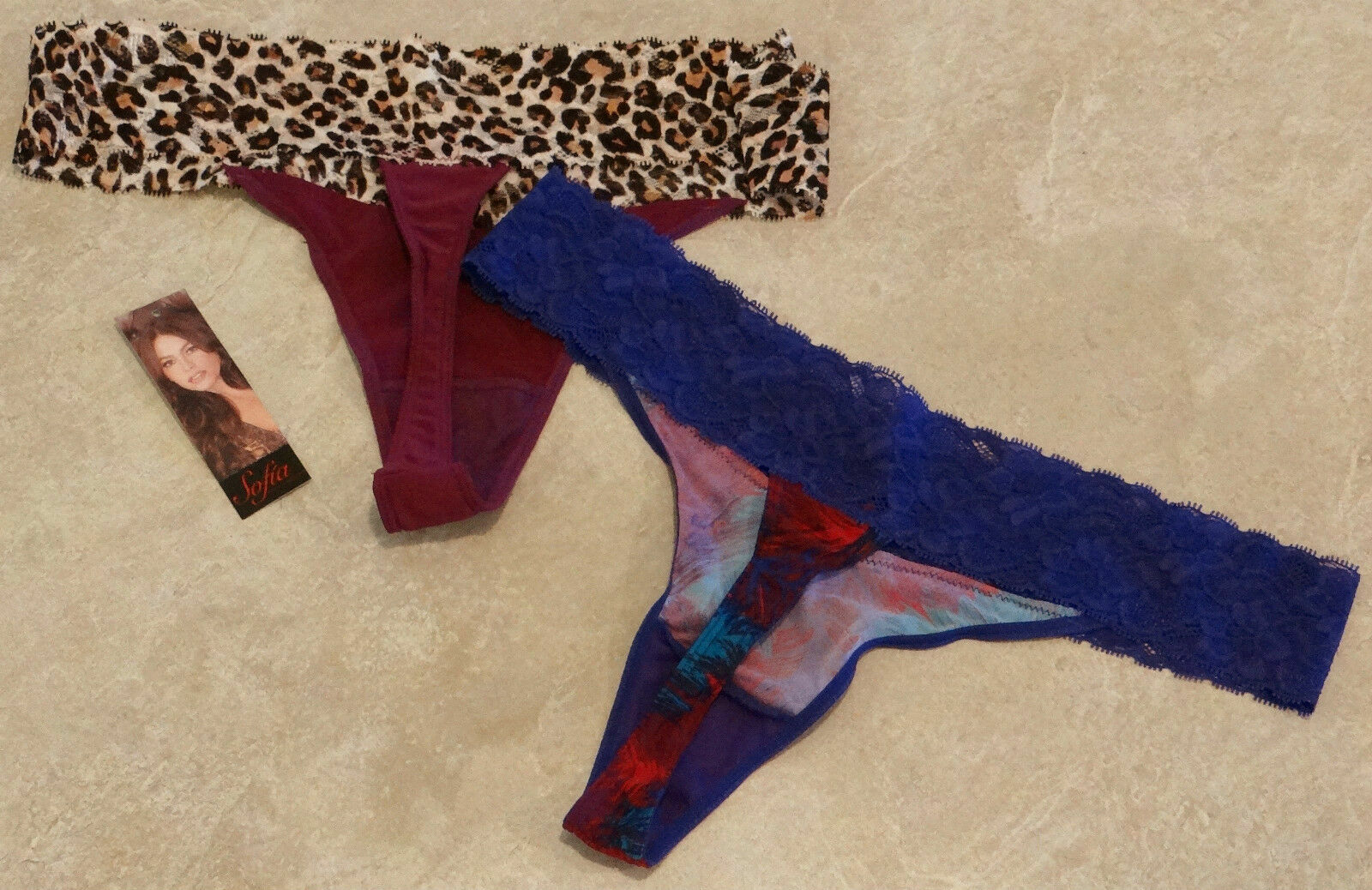 Women’s New Sexy Lace Set of 2 Thongs-S-M-L-XL-2X