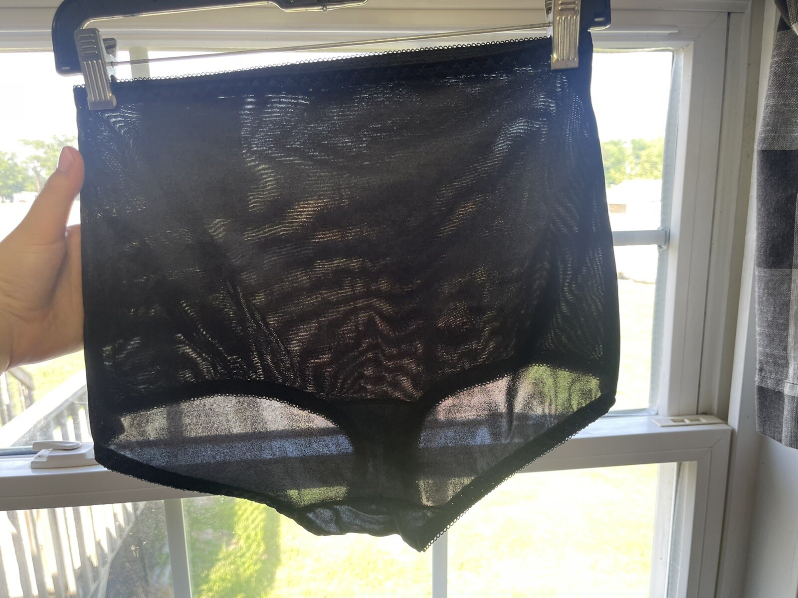 ✅Vintage ✅Nylon Panties ✅Lycra Stretch ✅Granny High Waisted ✅BLack ✅Size 2X ✅USA