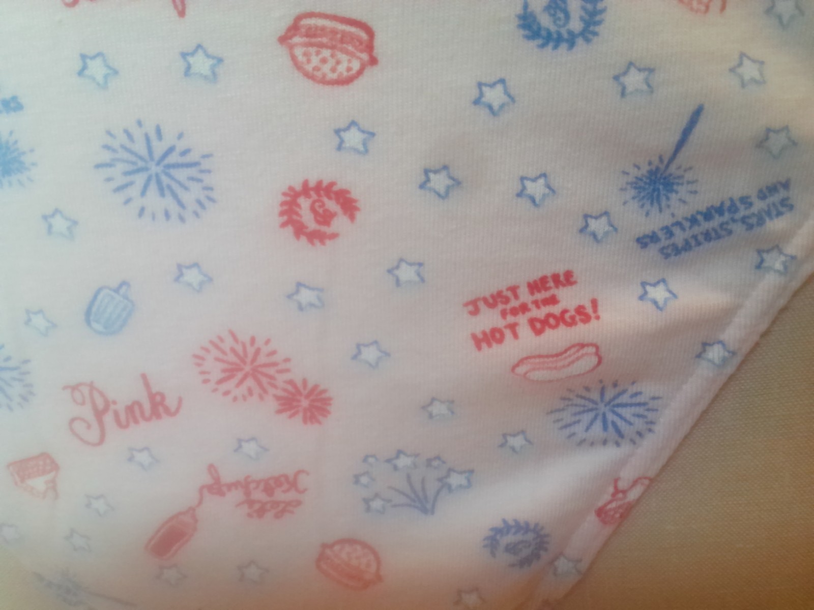 NWT. Victoria’s Secret PINK. Thong/String. Pink. Fireworks Picnic XXL