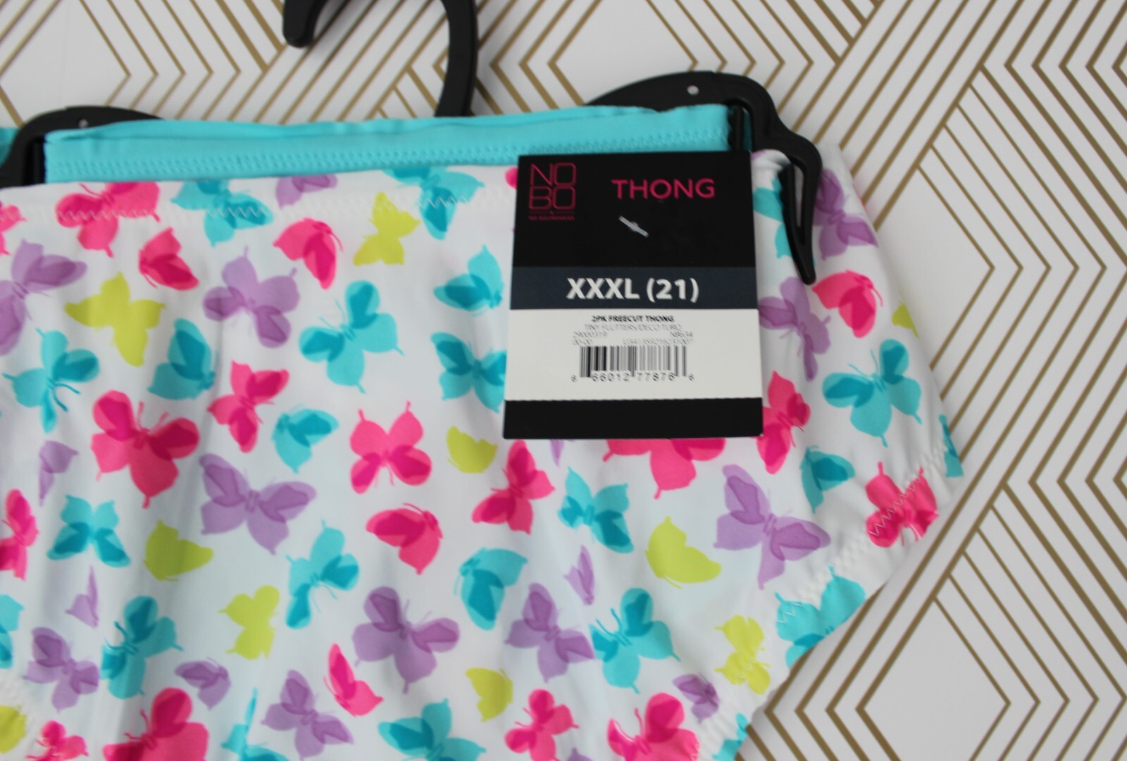 No Boundaries Juniors Freecut Ruffle Thong 2 Pack Multicolor Size XXXL NWT