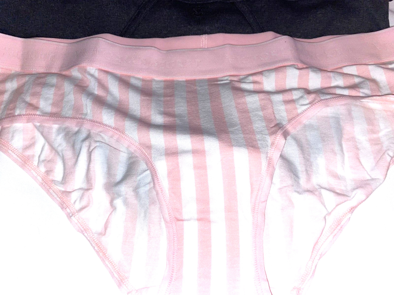 VICTORIA SECRET 5-Pack Logo Hip hugger Panties Women’s L Floral Lace Pink NWT