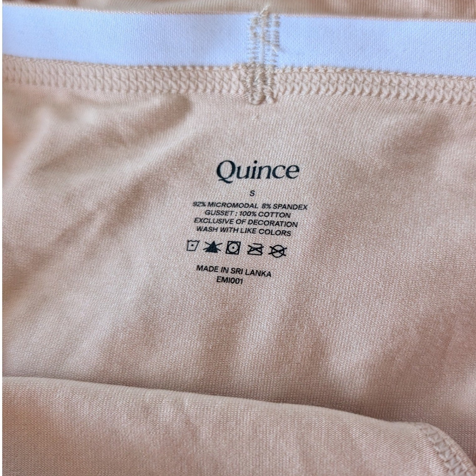 Quince Womens Micro-Modal Bikini Underwear Set 5-Pack Nude Beige Size Small