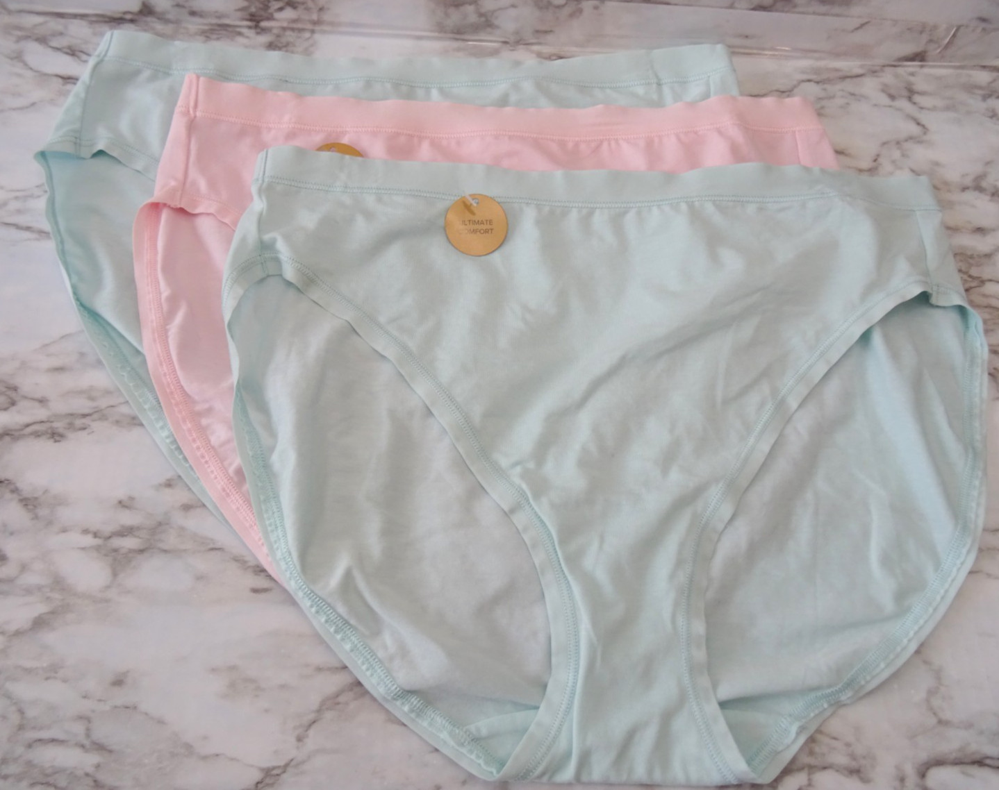 Wacoal 879362# Understated Cotton Hi-Cut Brief 3-Pack Panties US Size XL