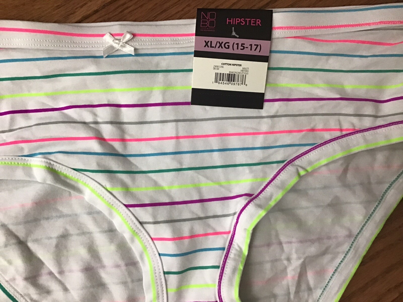 NWT NOBO No Boundaries Hipster Panties Size XL (LOT OF 3 Hipsters) (C27-3)