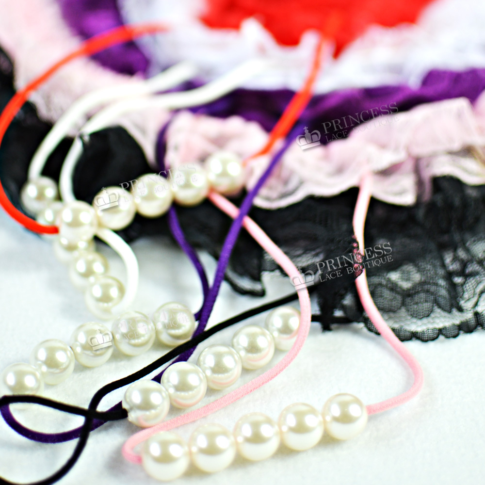 UK6-30 Plus Underwear Lace G-string Thong Lingerie Pearl Beaded Knickers Panties