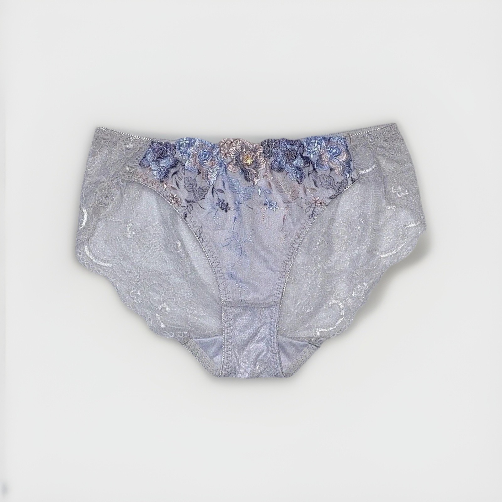 Free Shipping! US-S/JP-LL Japanese Brand Floral Embroidered Sexy Lace Panties