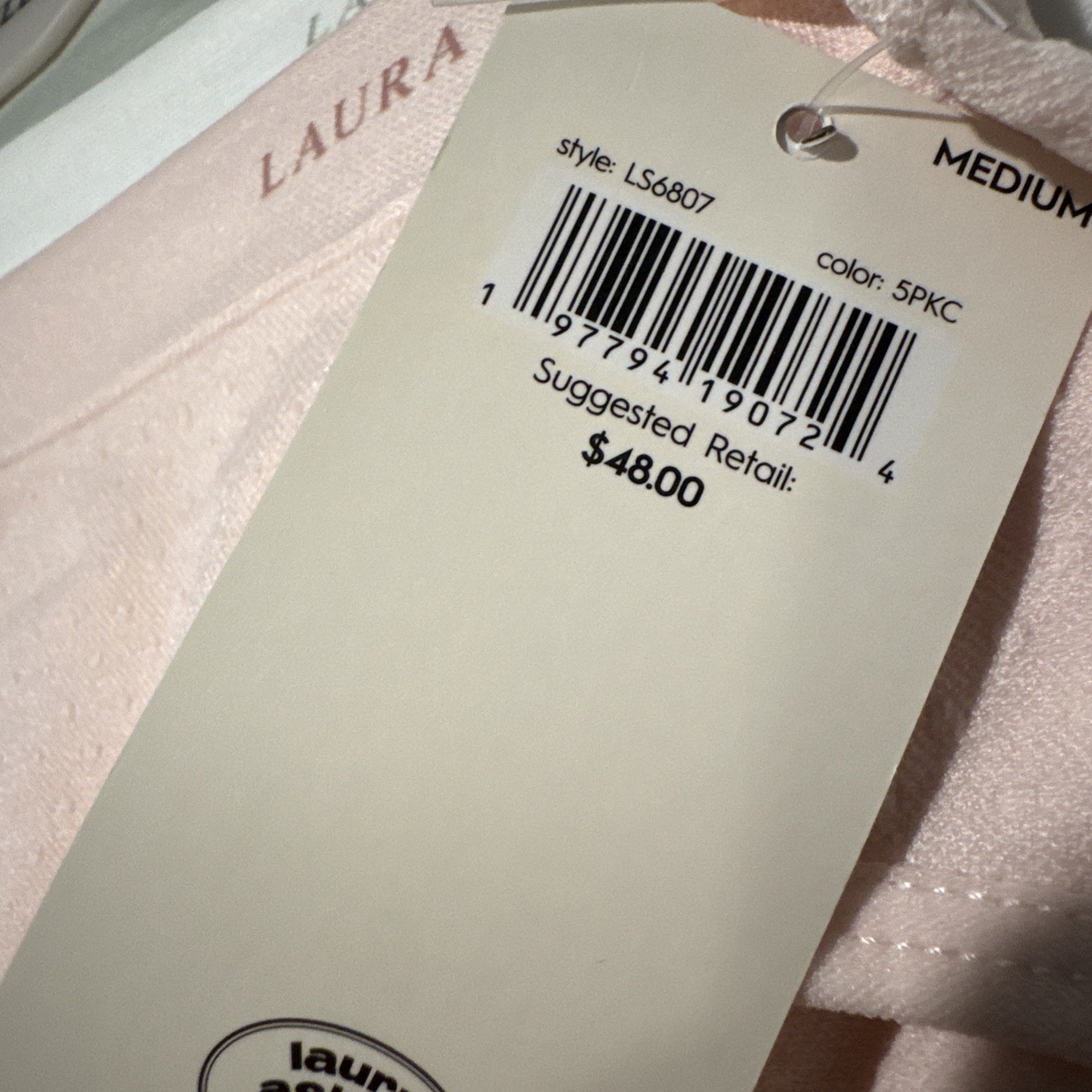 Laura Ashley Panties Briefs Underwear 5 Pack Size Medium Bottoms Spandex Nylon