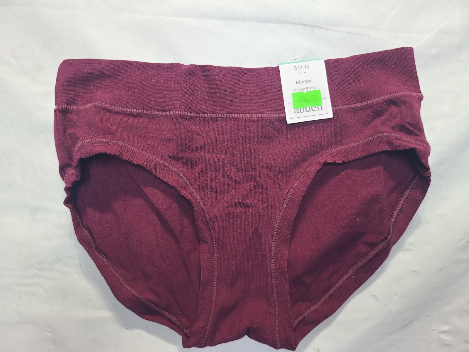 Women’s Cotton Comfort Hipster Underwear Auden Burgundy Size Small
