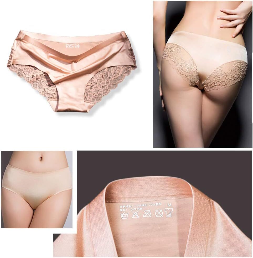Sexy Lace Underwear for Women Frozen Silk XX-Large, 4-pack Fashion Assorted