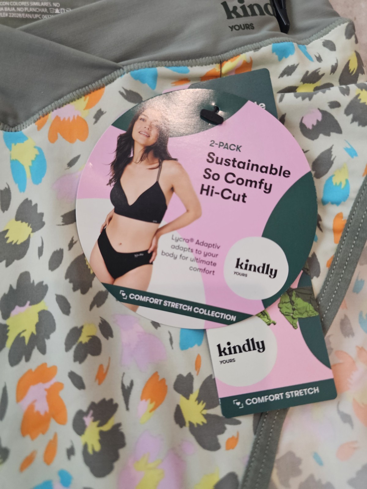 3 Kindly Yours Women’s So Comfy Crossover Waist High Cut Panties, 2-Pack XXL 20