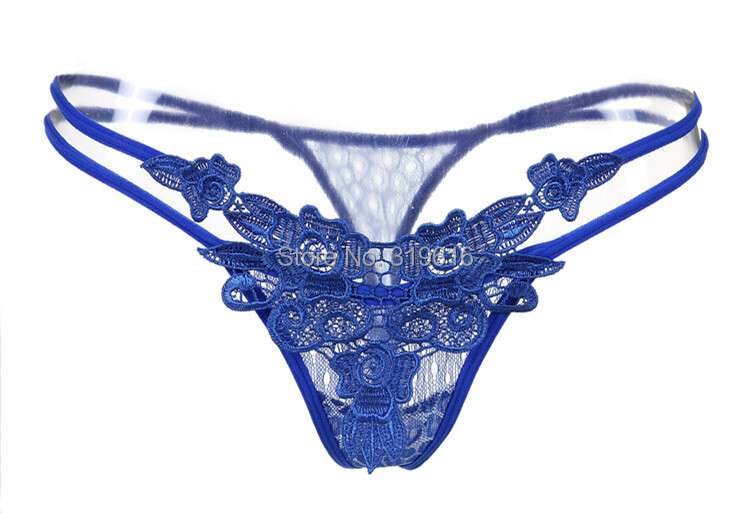 Sexy Women’s Flower Lace Thong G-string Panties Lingerie Underwear Hollow T-back