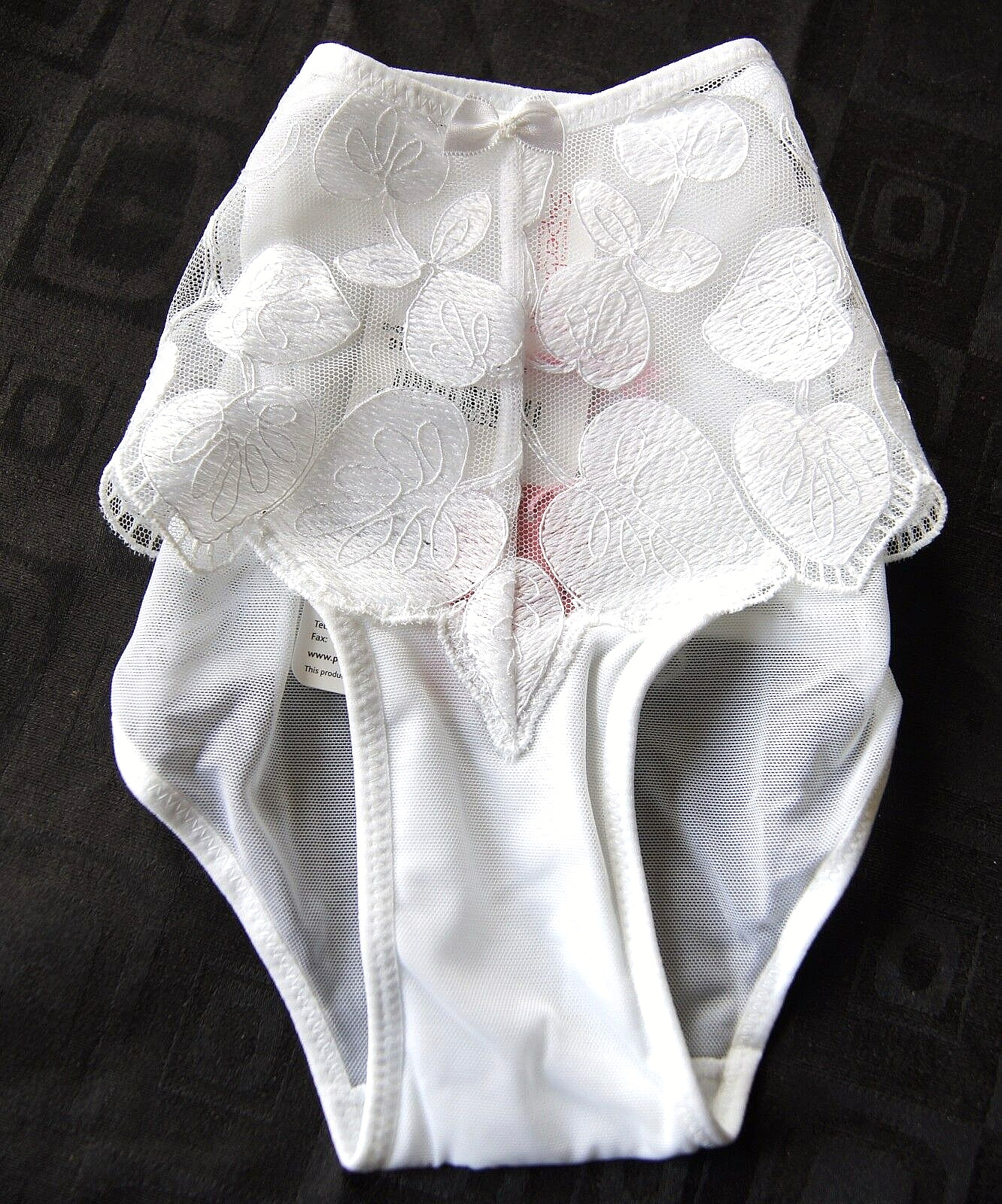 Panache White OPHELIA Sheer Hipster Shorts
