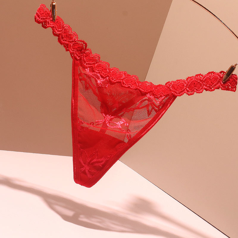 7PCS/LOT Sexy Womens Lace Sheer Panties Brief String Thong Cheeky Underwear Pack