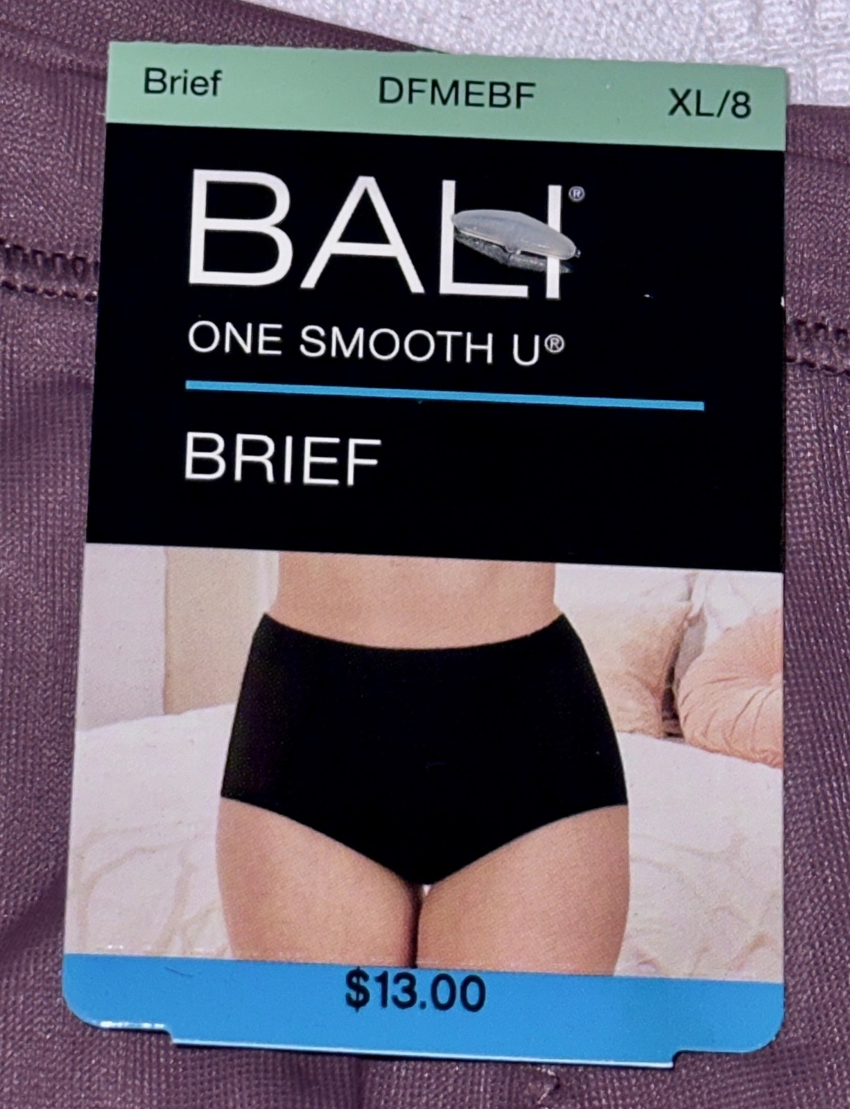 BALI One Smooth U Second Skin Micro Curra Purple Brief Panty Womens S M L XL 2XL