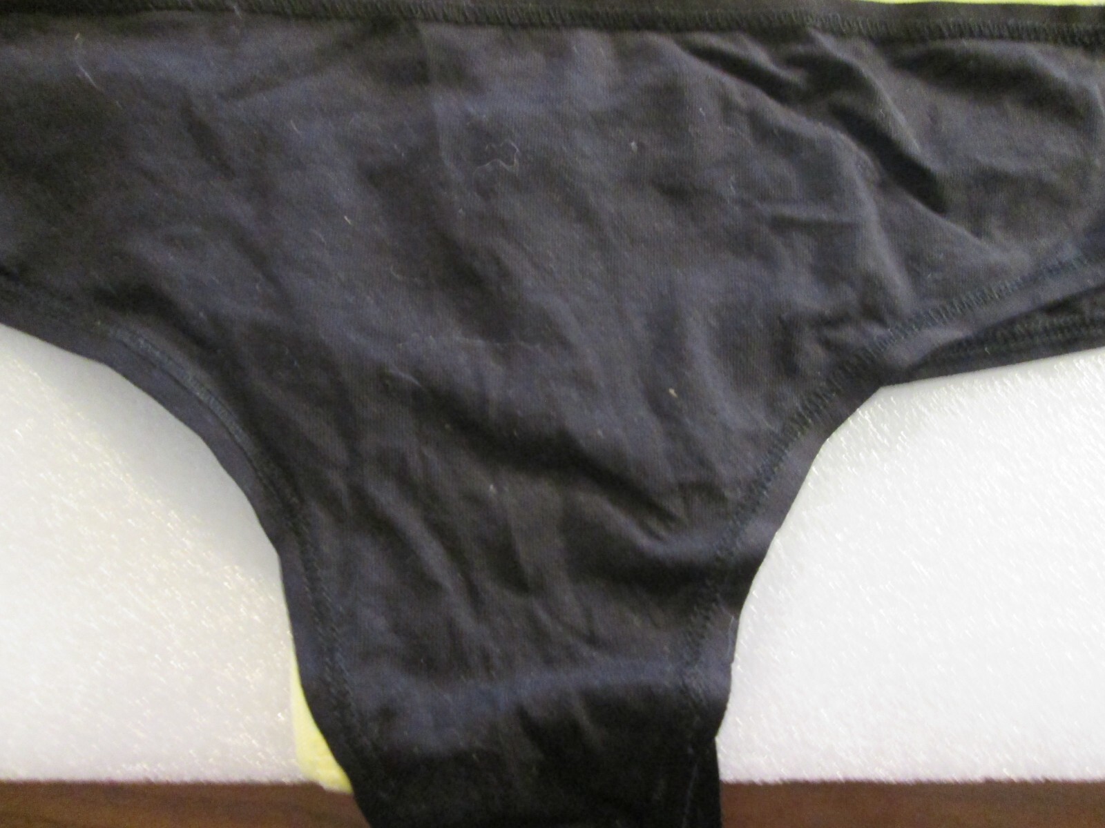 New 4 Ladies Thongs Cotton Panties💚Size XL💚Good Vibes, Blue, Black, Yellow💚
