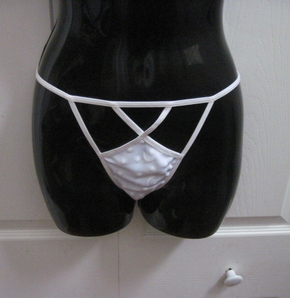 Planet Lingerie Women’s White Strings Thong Panties Sexy Unique Design