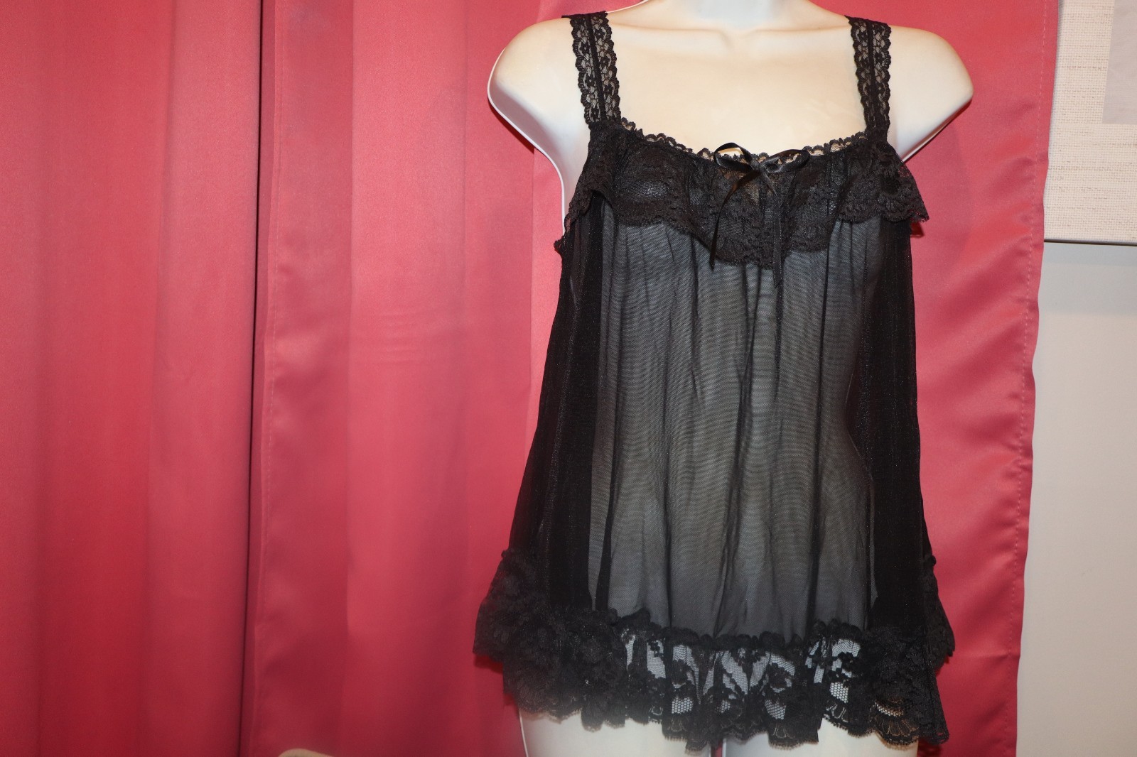Vintage 2005 Victoria Secret Sexy Little Things Babydoll Cami Top Size L New