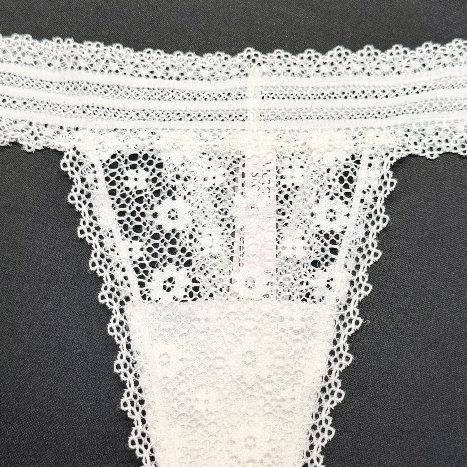 NWT VTG Lot of 4 Victoria’s Secret Pretty Lace Thong Panties Bundle Size Small