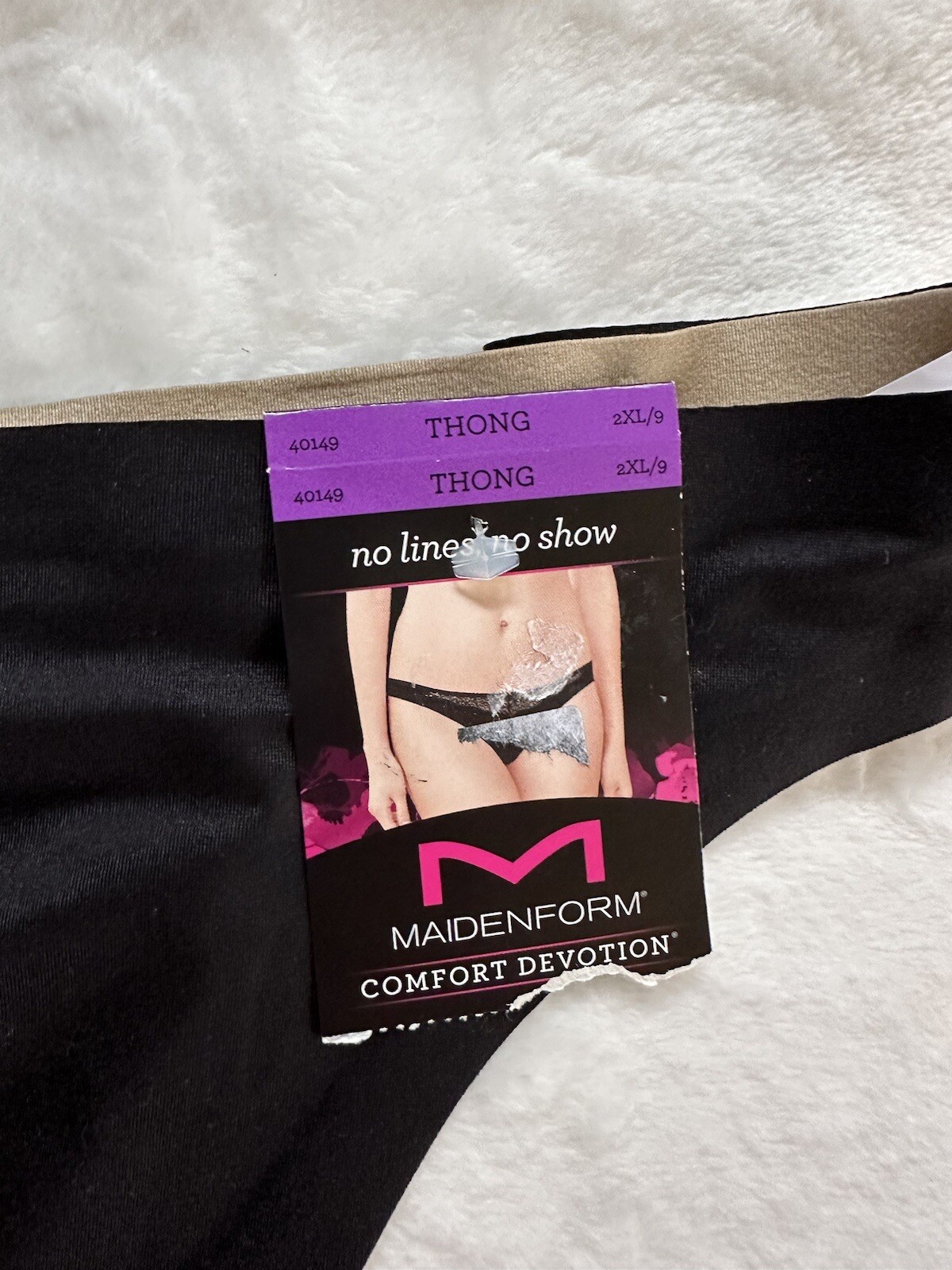 Women’s Maidenform Comfort Devotion Size 2XL No Lines No Show Thong