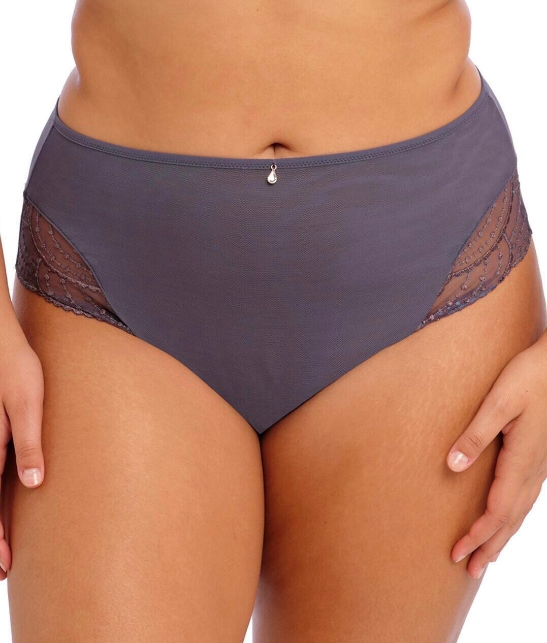 Elomi Priya Brief Storm Size XL 16 18 High Waist Full Coverage Knickers 4555 New
