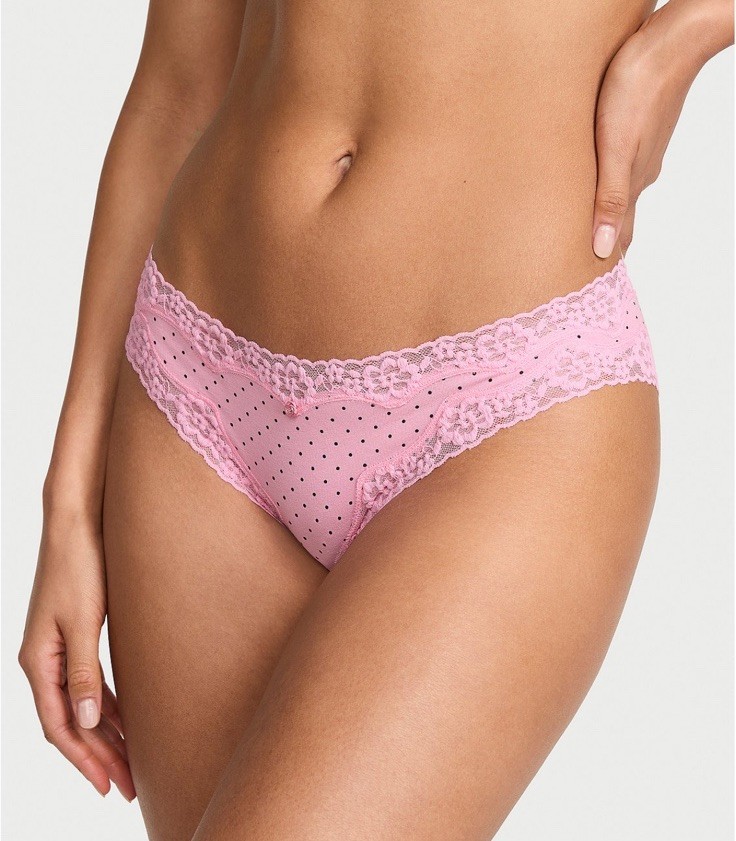 5 Pack Victoria’s Secret sz M Cotton Lace-Waist Bikini Panty Set Bundle Lot