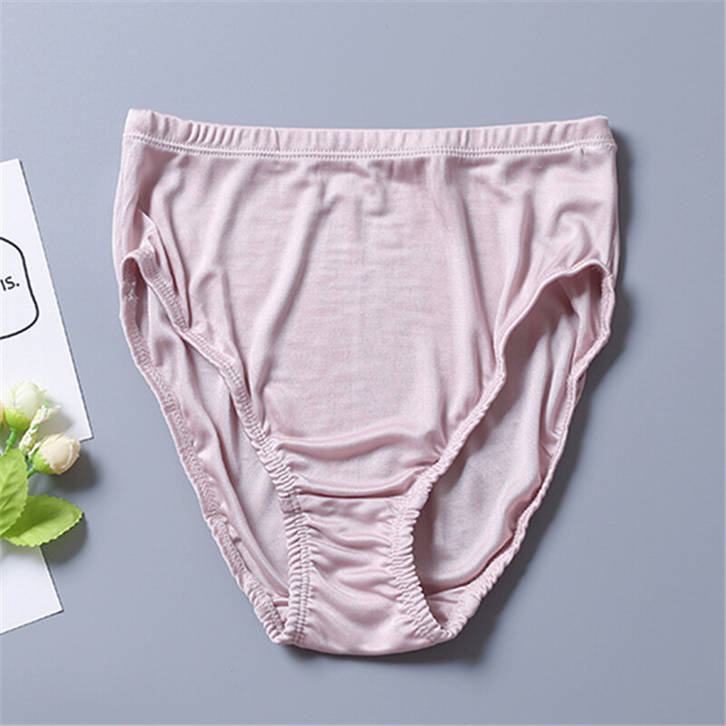 9pcs/lot Women Knitted Briefs Mulberry Silk Underwear Real Silk Lady Panties