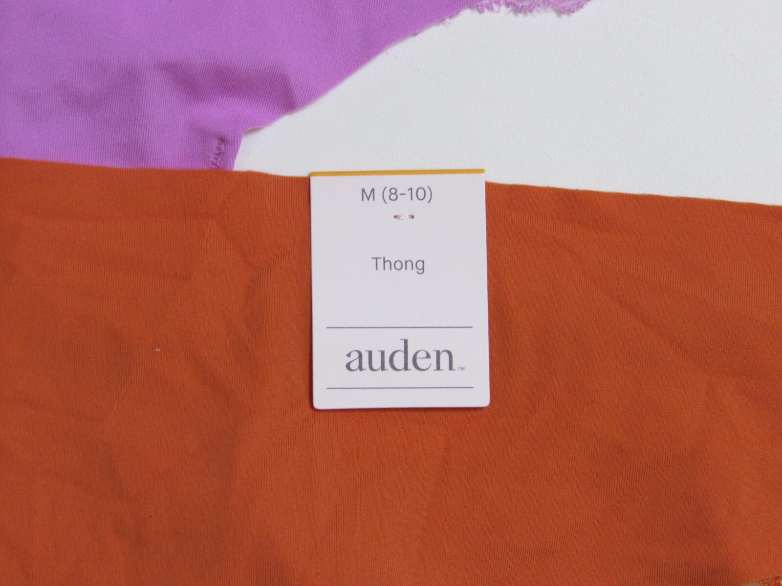 Auden Women’s Variety Thong 2 Pack Size Medium 8-10