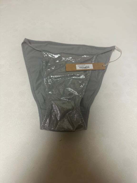 Skims Silver Shiny Panties XXS w34