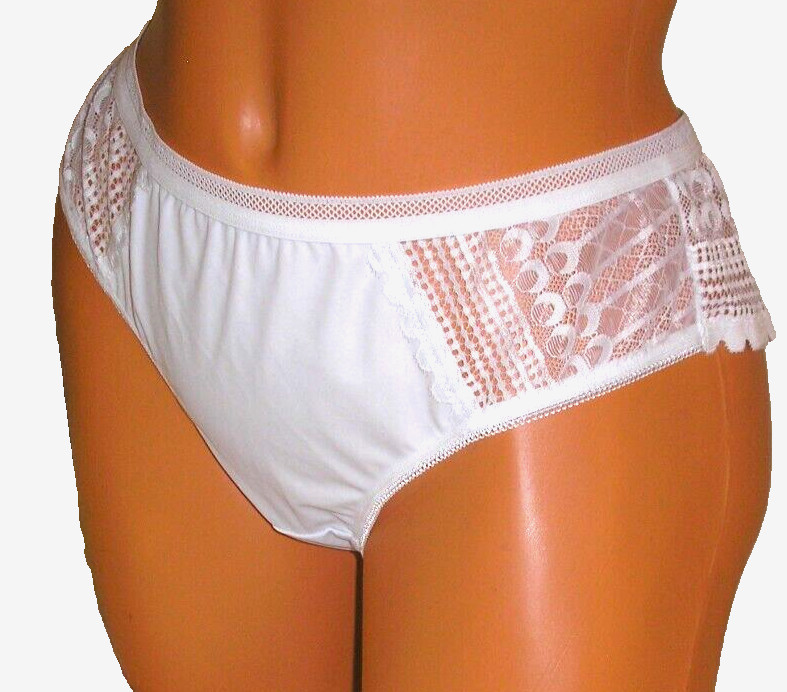 Panties Lingerie White Lace Back & Side Cheeky XL Adult Gift