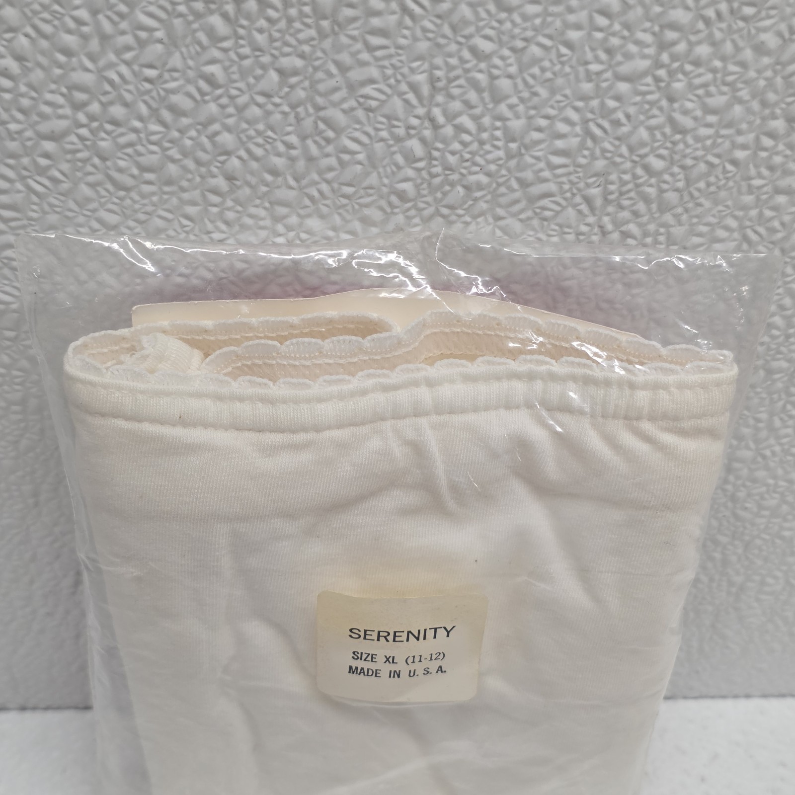 Vintage Serenity Light Support Panty 1992 Womens XL White Cotton Lycra